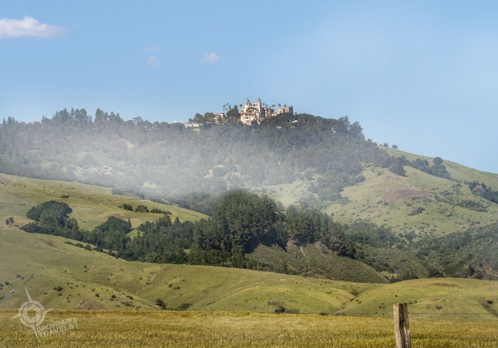 Hearst Castle on hill San Simeon