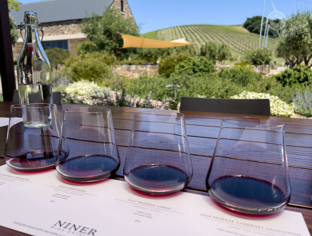 Niner Winery red wine lineup