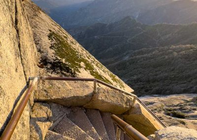 Staircase looking down on Moro Rock