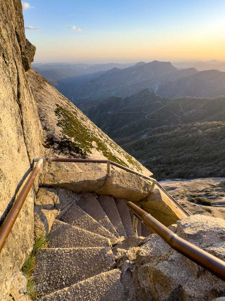 Staircase looking down on Moro Rock