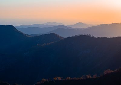 Sun setting from Moro Rock Sequoia National Park-2