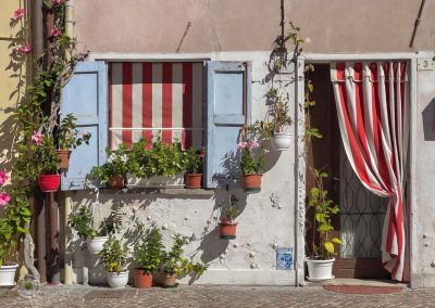Caorle striped curtains