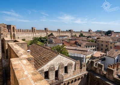 Cittadella walls surrounding city
