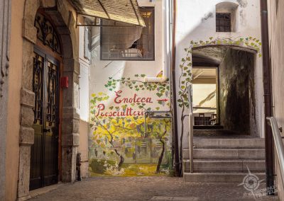 San Daniele street with prosciutteria