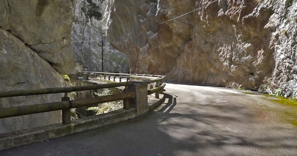 The Old Vacellina Road near Lake Barcis