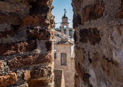View through defensive wall opening Cittadella