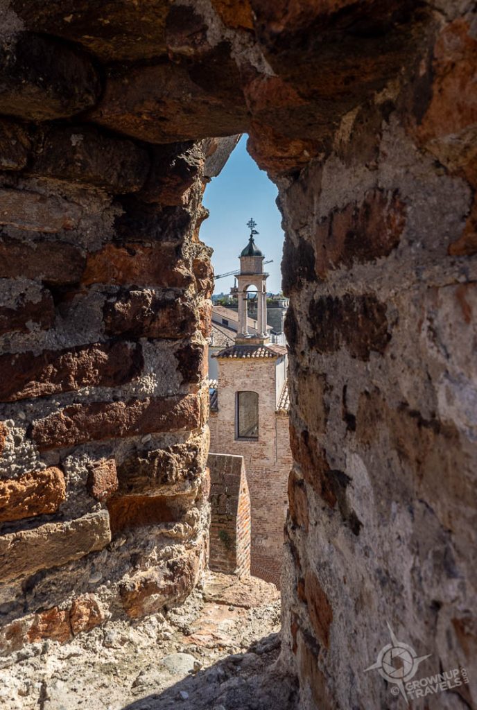 View through defensive wall opening Cittadella