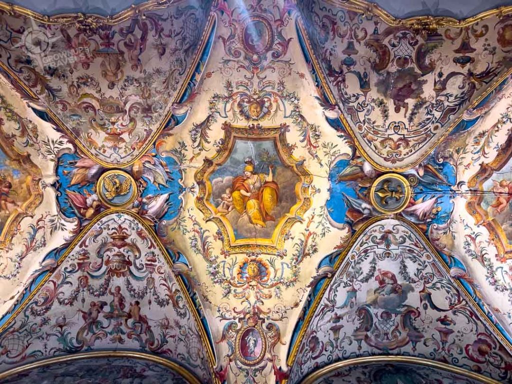 Ceiling detail inside Palazzo Doria Pamphilj Rome