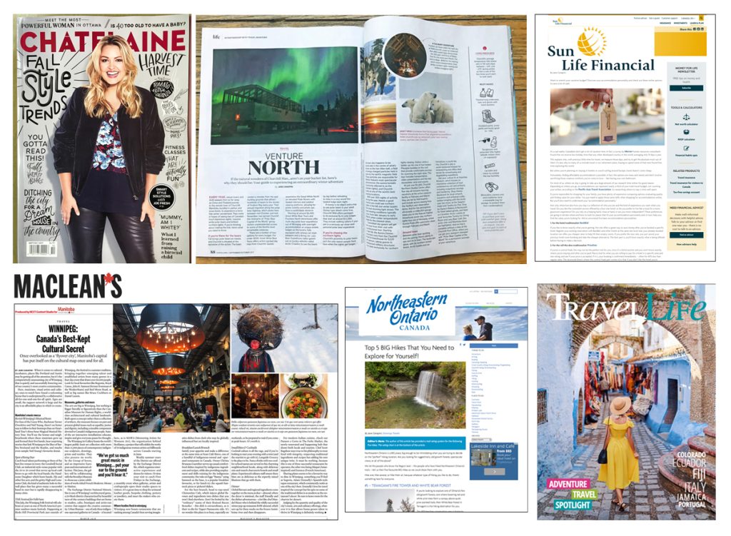 Content Creation articles collage Jane Canapini author