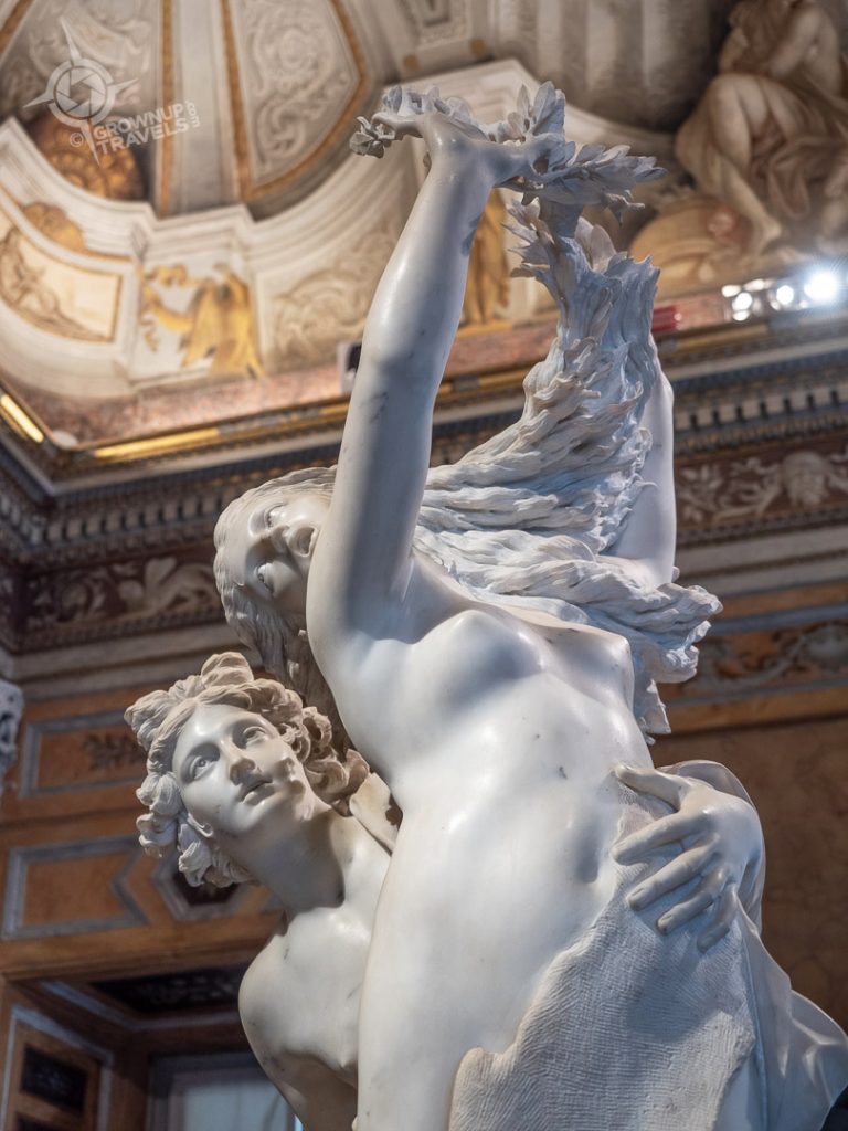 Daphne and Apollo Galleria Borghese closeup