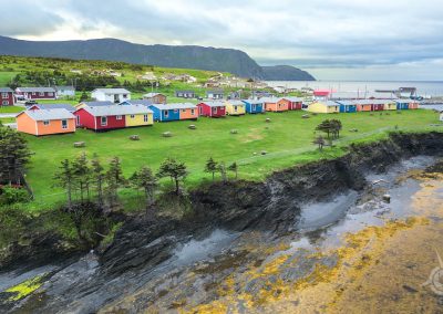 Gros Morne Cabins aerial view Rocky Harbour