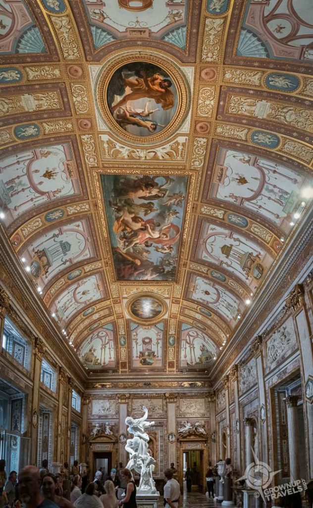 Rape of Proserpine hall Villa Borghese Rome