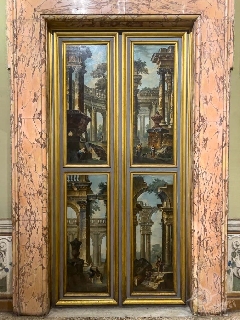 Villa Corsini decorated panel door
