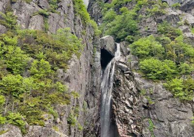 Western Brook Pond waterfall Gros Morne National Park