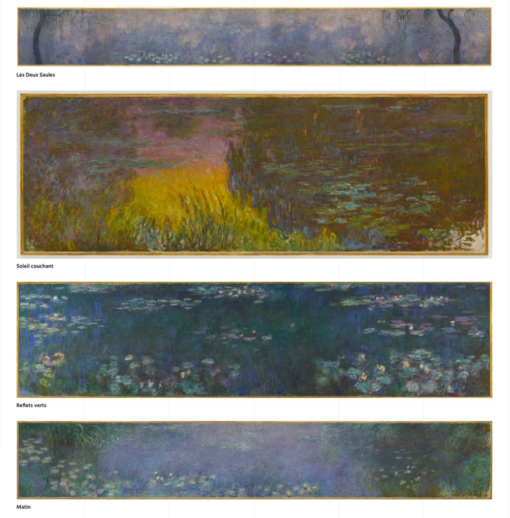 4 of Claude Monet's nymphaea murals