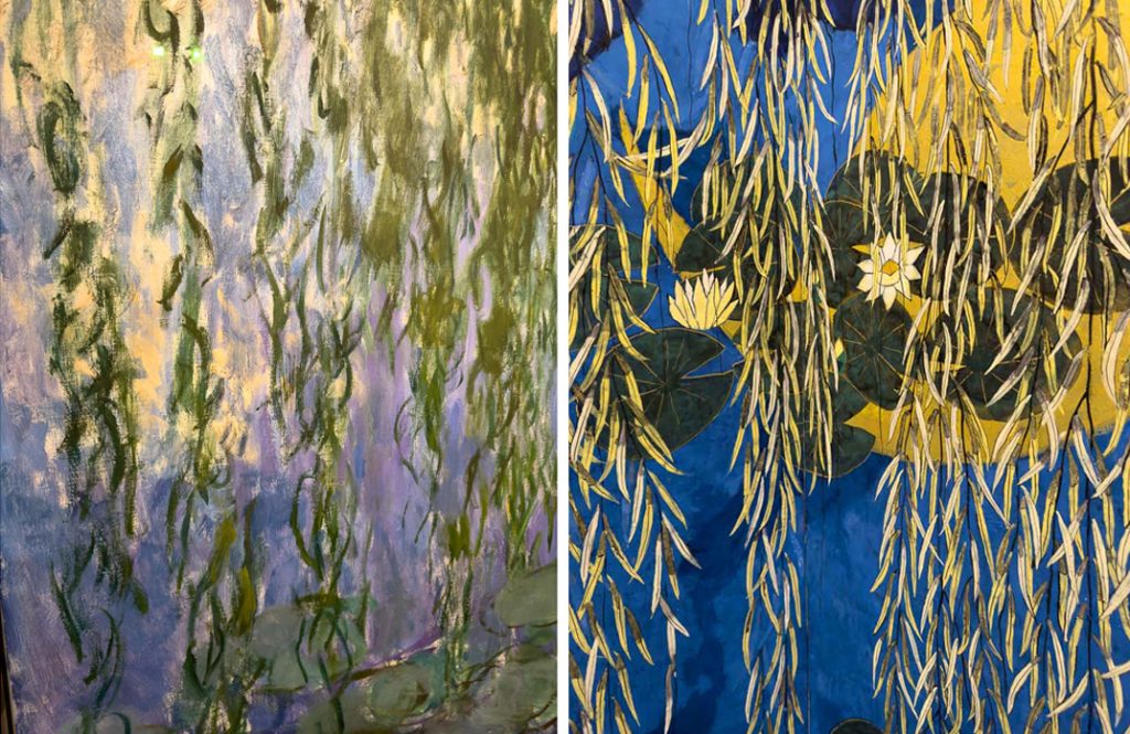 Monet's and Hiramatsu's willows