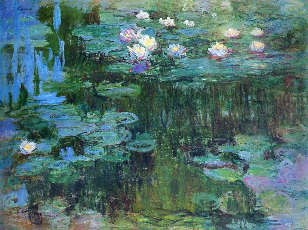Claude Monet water lily painting