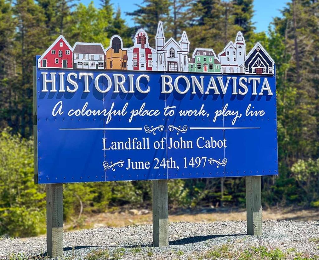 Bonavista Newfoundland sign