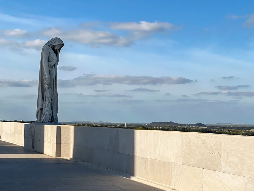 Canada Bereft statue at Vimy ridge