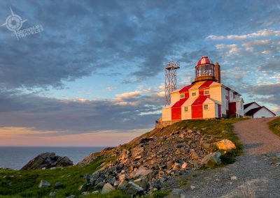 Cape Bonavista lighthouse at sunset horizontal