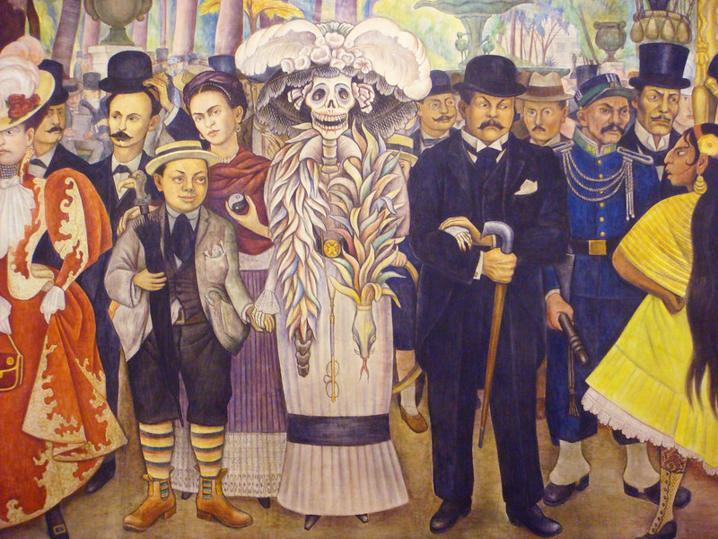 Close up Diego Rivera mural *Photo Nick Sherman licence (CC BY-NC-SA 2.0)