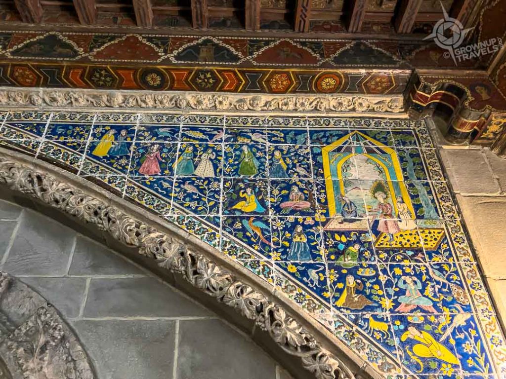 Detail of archway in Billiard Room Hearst Castle