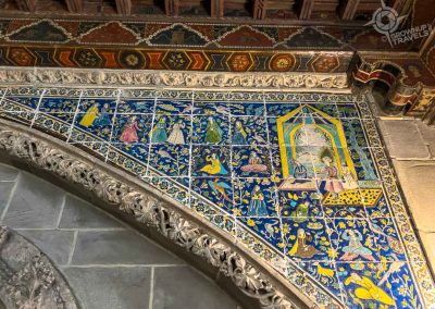 Detail of archway in Billiard Room Hearst Castle