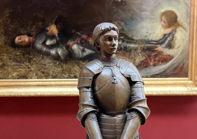 Joan of Arc sculpture and painting Historial Rouen