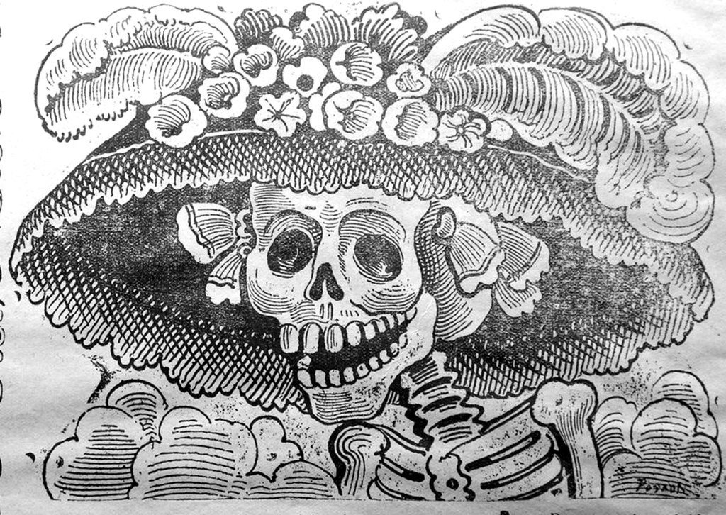 La Calavera Catrina J Guadalupe Posada 1913 etching