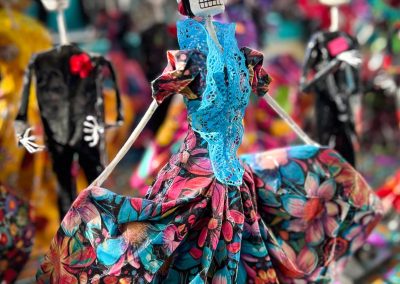 La Catrina sculpture in La Villita