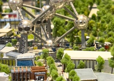 Miniature diorama inside Atomium of the Atomium