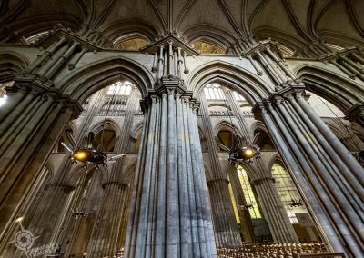 Notre Dame Cathedral Rouen interior columns and vault horiz