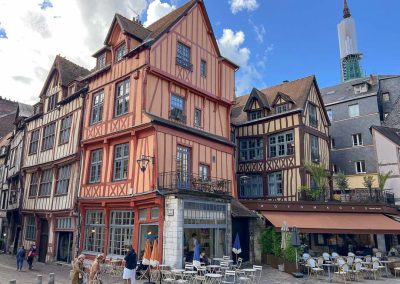 Place Barthelemy medieval houses Rouen