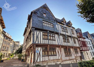Rue Eau de Robec Rouen medieval houses