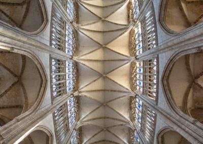 Saint Ouen Rouen interior ceiling vault
