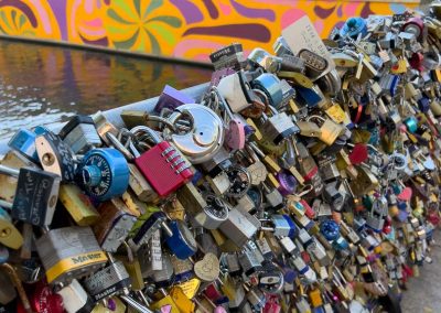 San Antonio Riverwalk Love Locks