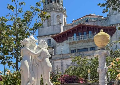Sculptures outside Hearst Castle