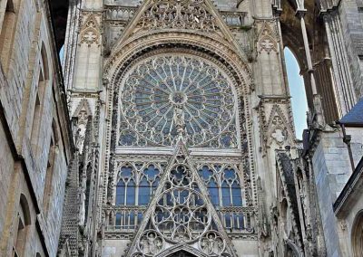 Side facade entrance Rouen Cathedral