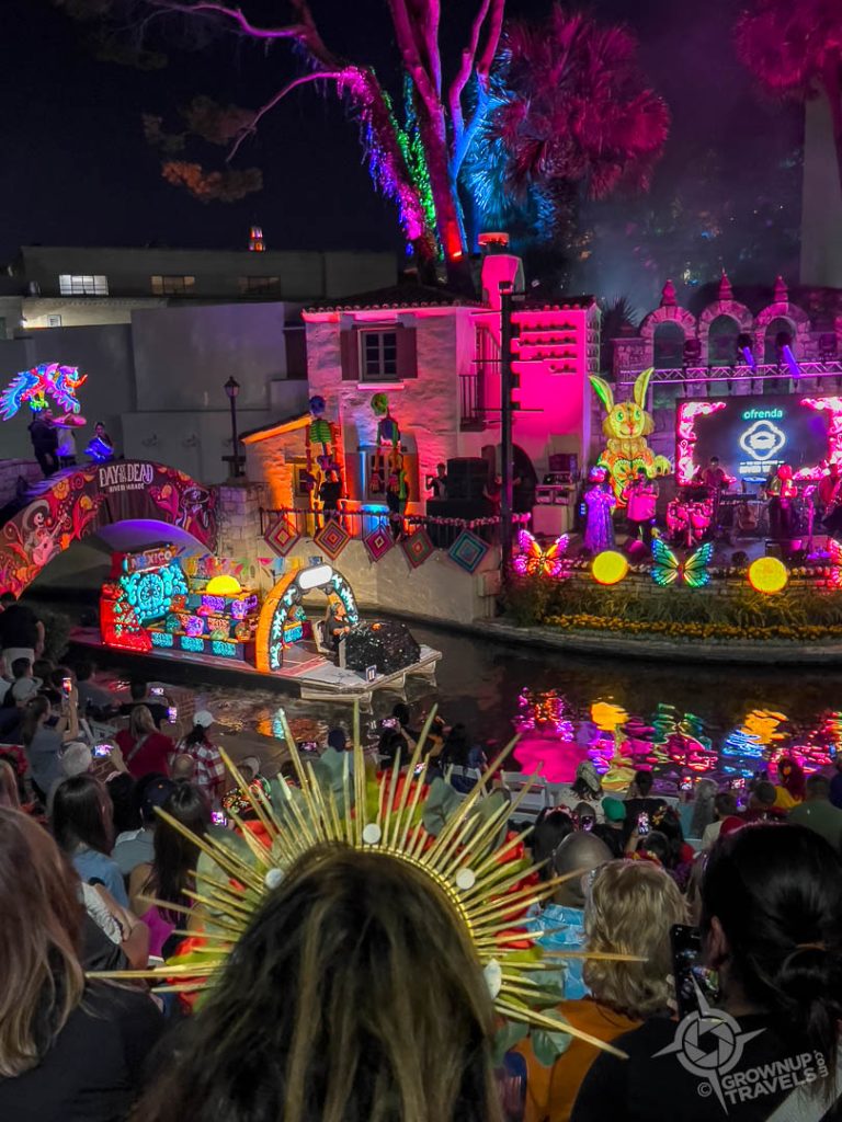 View from the theatre Riverwalk parade