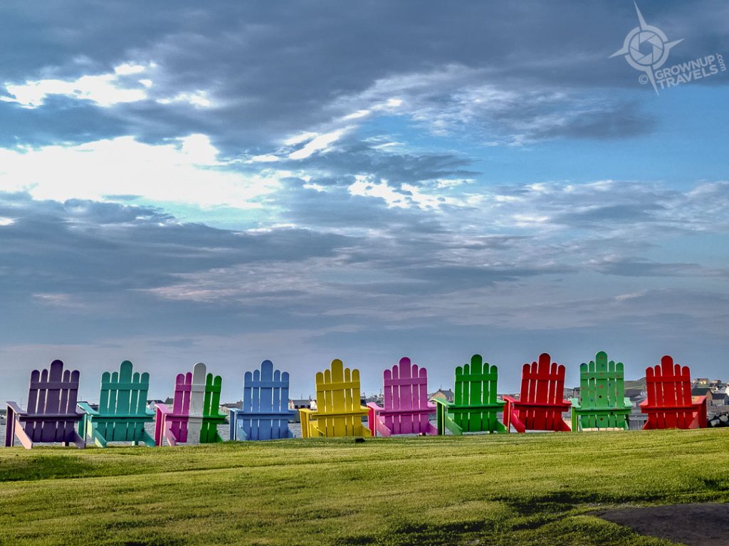 colourful chairs Bonavista Newfoundland