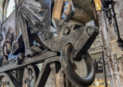 exterior wrought iron decorative bracket Rouen