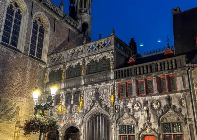 church of the Holy Blood interior Bruges Belgium