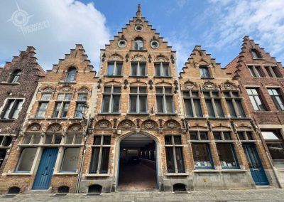 Gabled houses in Bruges Belgium