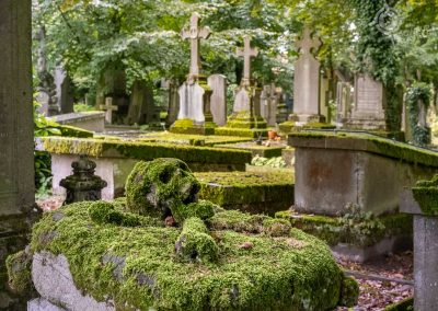Grave of Antoine Michel Wemaer Central Cemetery headstones Bruges Belgium