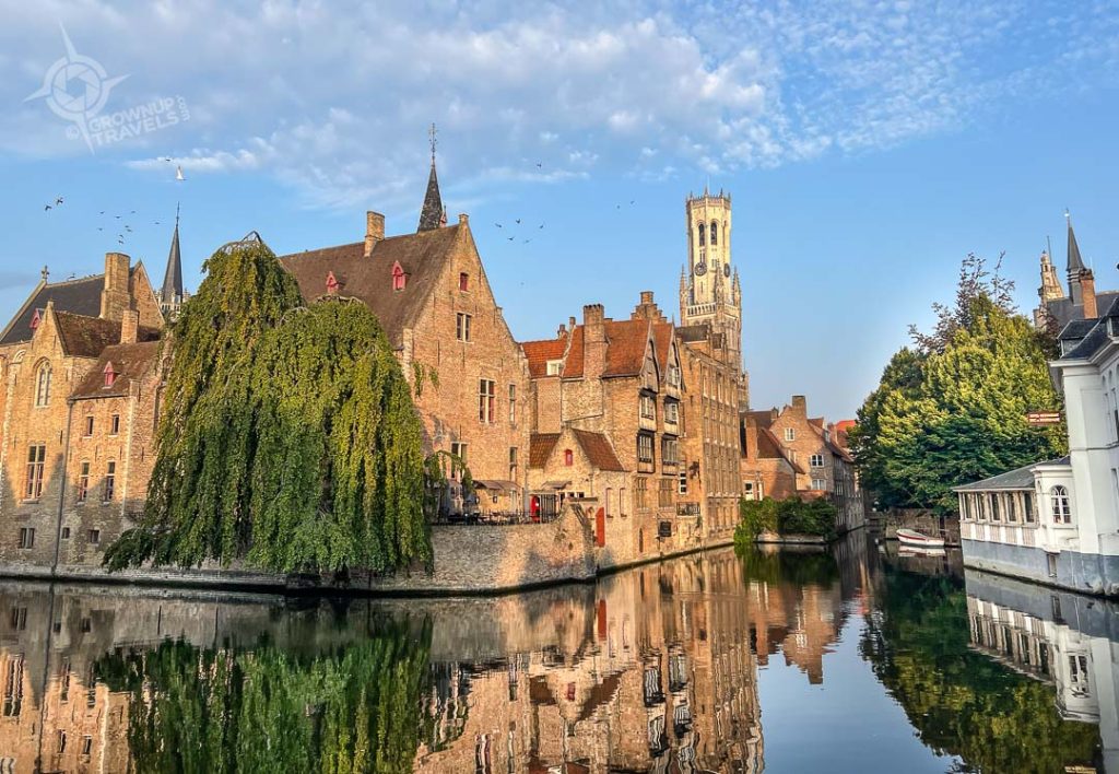 Morning reflections in Bruges Belgium