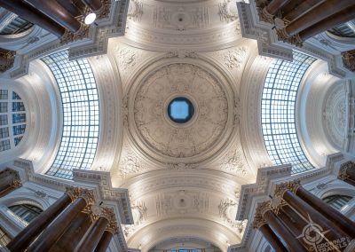 Stock Exchange interior vaulted ceiling Brussels