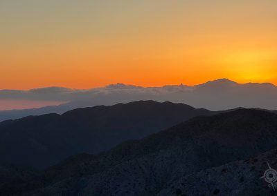 Sunset California hills