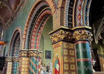 church of the Holy Blood interior Bruges Belgium