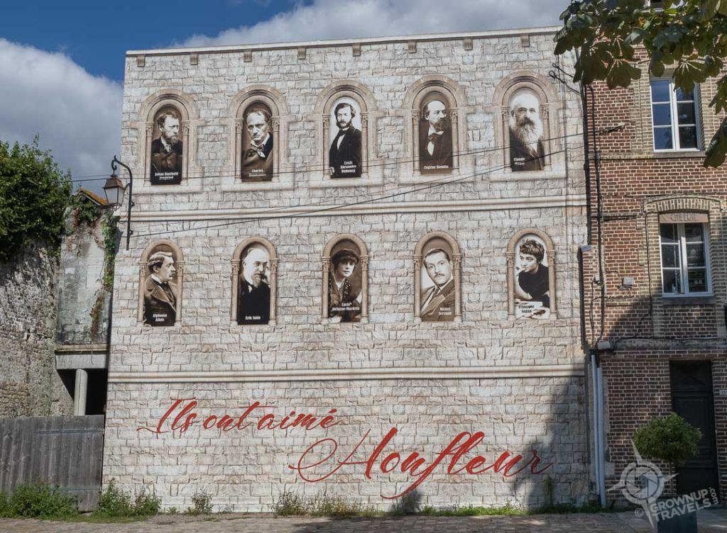 Artists who loved Honfleur mural