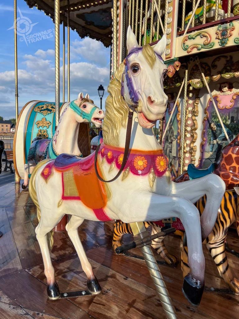 Carousel Horse late afternoon Honfleur